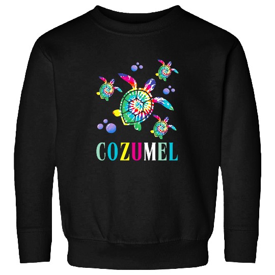 Turtle Pet Cozumel Mexico Tie Dye Sea Sweatshirts