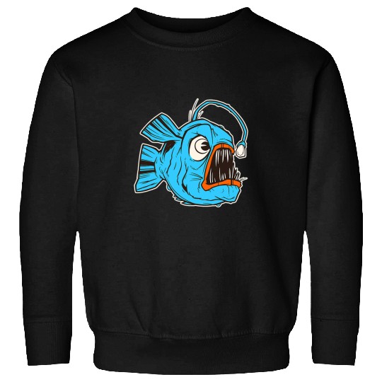 Fishing Fun Deep Sea Fishing Lantern Fishing Sweatshirts