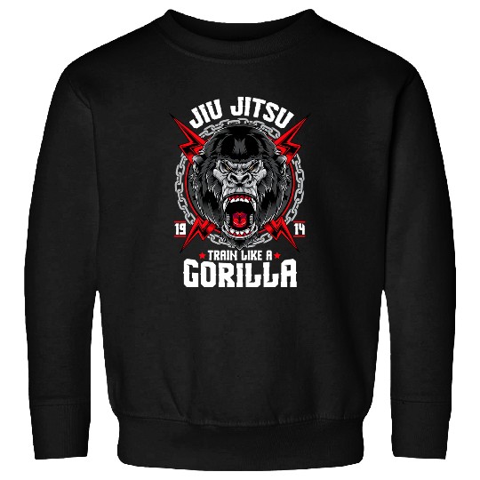 Gorilla Pet Jiu Jitsu Train Like A Gorilla Sweatshirts