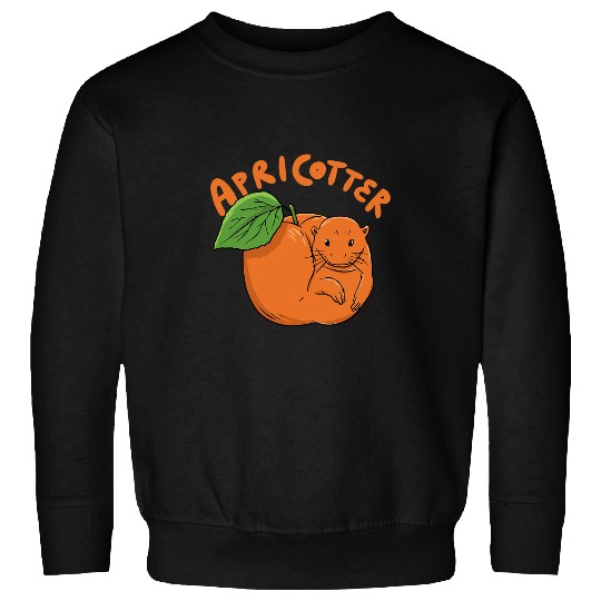 Otter Pet Otters Animal Food Apricot Fruit Apricotter Sweatshirts