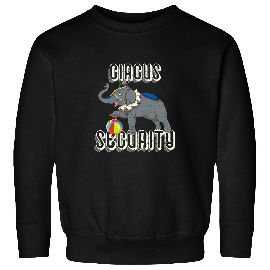 Elephant Mammal Circus Security Carnie Elephant Costume Circus Sweatshirts