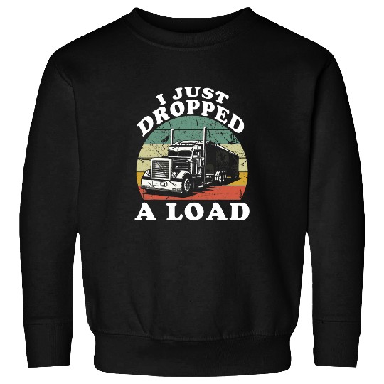 Trucker Lorry 18 Wheeler CDL Trailer Highway Truck Driver 23 Sweatshirts