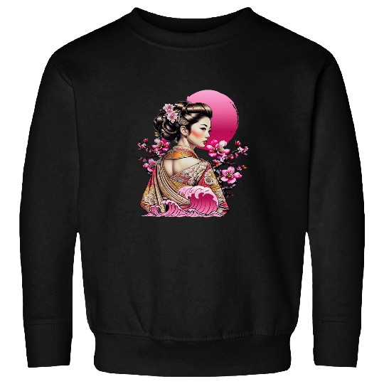 Japanese Geisha Girl and Kimono Japan Art 22 Sweatshirts