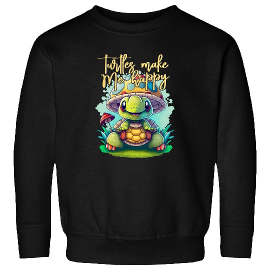 Turtle Pet Make Me Happy Cute Sea Turtle Costume Sweatshirts