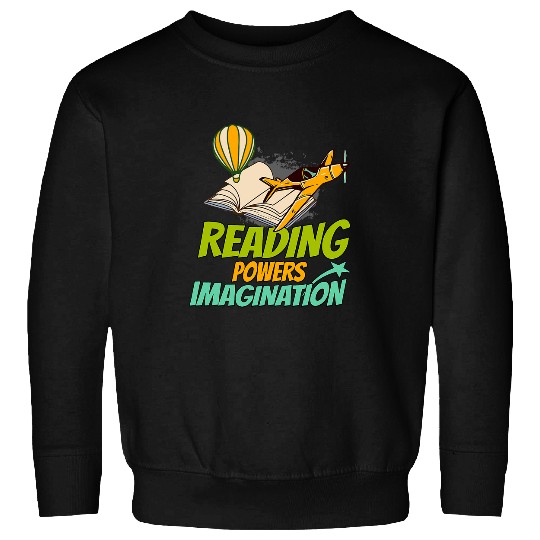 Book Fun Reading Powers Imagination Reading Teacher Women Kids Sweatshirts