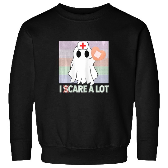 nurses Job womens i scare a lot registered nurses ghosts doctor halloween Sweatshirts