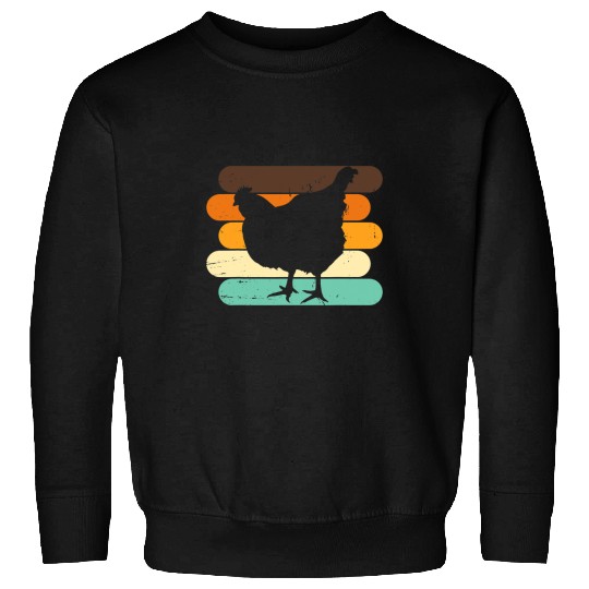 Chicken Pet Retro Chickens Poultry Hen Hens Chick Bird Sweatshirts