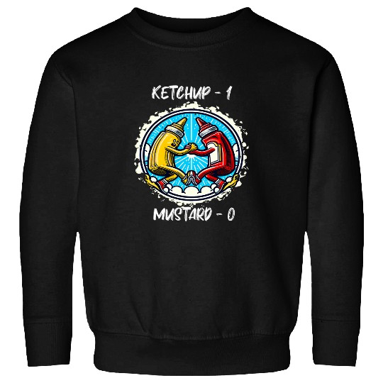 Sport Wrestling Ketchup Arm wrestling Mustard Funny Tomato Sauce Outfit Sweatshirts