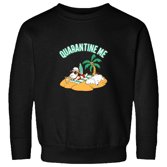 Sheep Pet Quarantisne Me Animal Lovers Sheep On Beach Farm Animal Sweatshirts