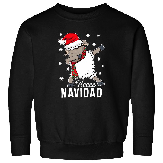 Sheep Pet Fleece Feliz Navidad Funny Cute Sheep Christmas Sweatshirts