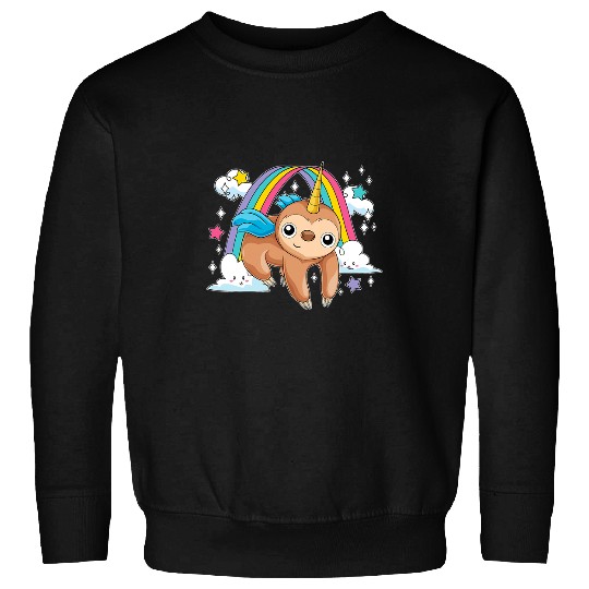 Sloth Pet Gift Unicorns Magical Cute Zoo Animal Slothicorn Rainbow Unicorns Sweatshirts