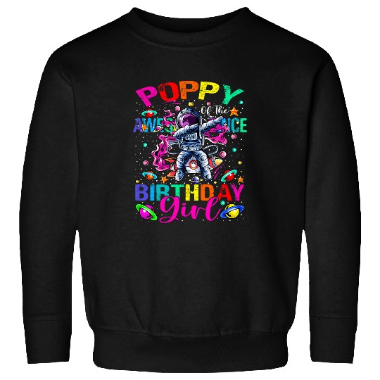 Astronaut Job Poppy Of The Birthday Girl Astronaut Boy Space Theme Kids Sweatshirts