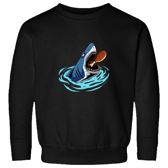 Shark Pet Eating Turkey Leg Thanksgiving Day Animal Fall Autumn Sweatshirts