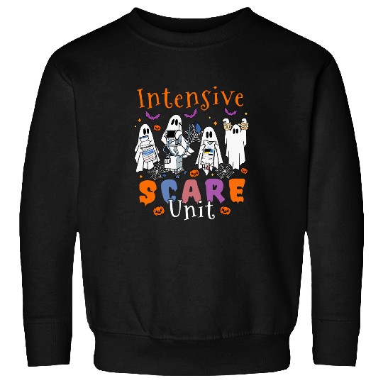nurses Job Intensive Scare Unit ICU Boo Crew NICU PICU nurses Tech Sweatshirts