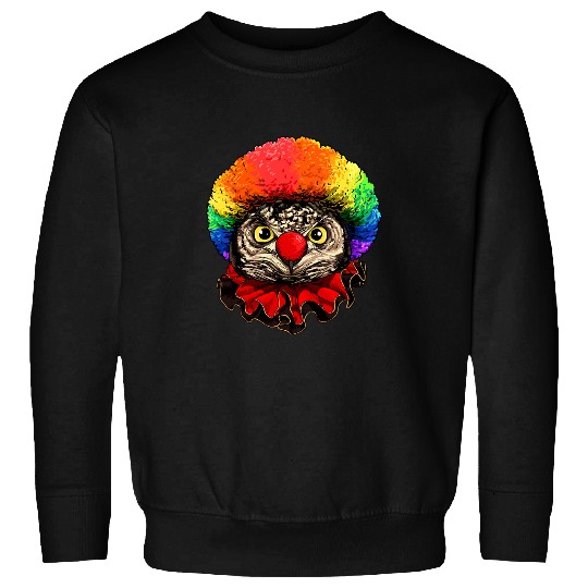 Clown Owl Bird carnivals Circus Staff Birdwatching Owl Lover Sweatshirts