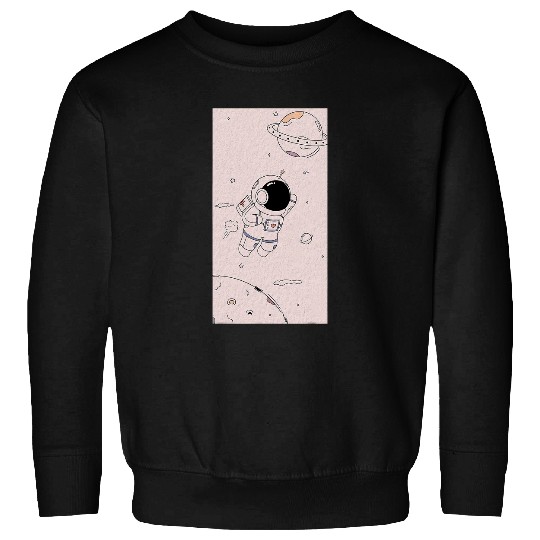 Astronaut Job Spaceman Space Galaxy Moon Beige Sweatshirts