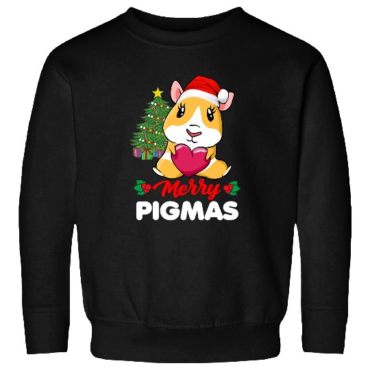 Guinea Pig Pet Merry Pigmas Pajama Funny Guinea Pig Christmas Santa Sweatshirts