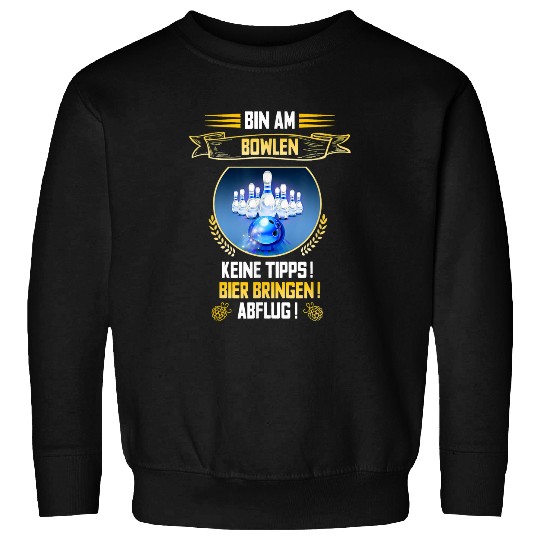 Sport Bowling Concentrated bowler alcohol gift idea for punch and beer Sweatshirts