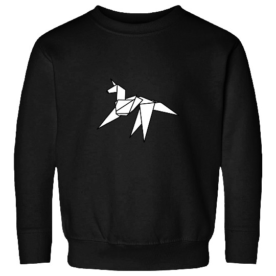 Unicorn Pet Origami Unicorn Blade Runner Inspired Design White Sweatshirts