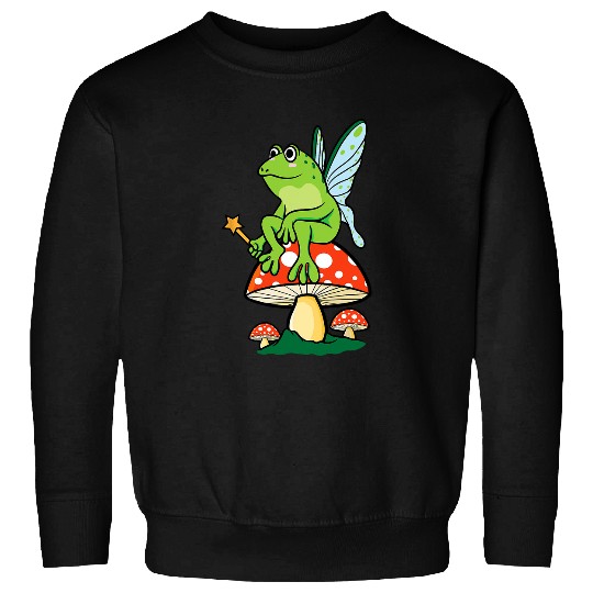 Frog Pet Cottagecore Aesthetic Frog Fairycore Mushroom Goblincore Sweatshirts
