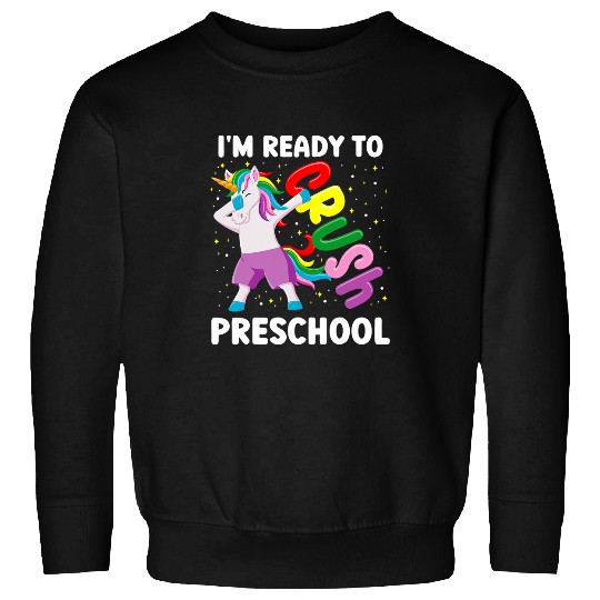 Unicorn Pet Back To School Preschool  Unicorn Kids Girls Sweatshirts
