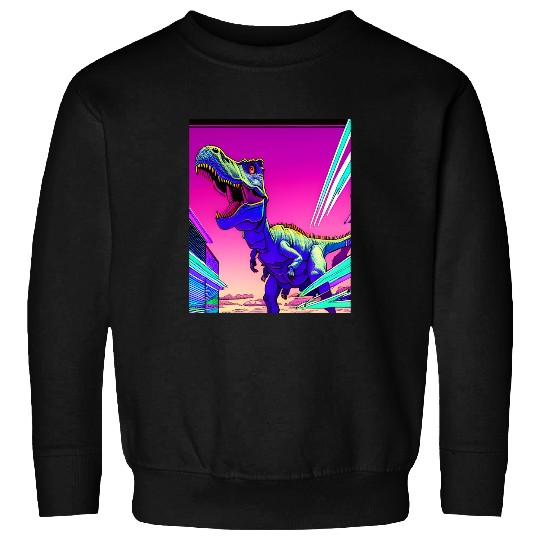 Dinosaur Pet AI Deep Learned Design of a Conceptualized TRex Sweatshirts