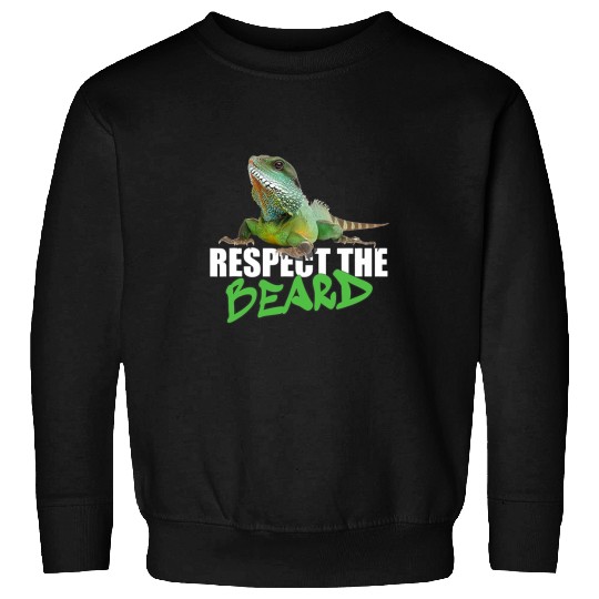 Bearded Dragon Pet Respect The Beard Bearded Dragons for Reptile Lover Sweatshirts