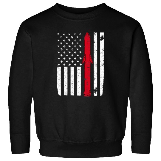 Astronaut Job Starship American Flag Moon Occupy Mars Space Explorer Sweatshirts