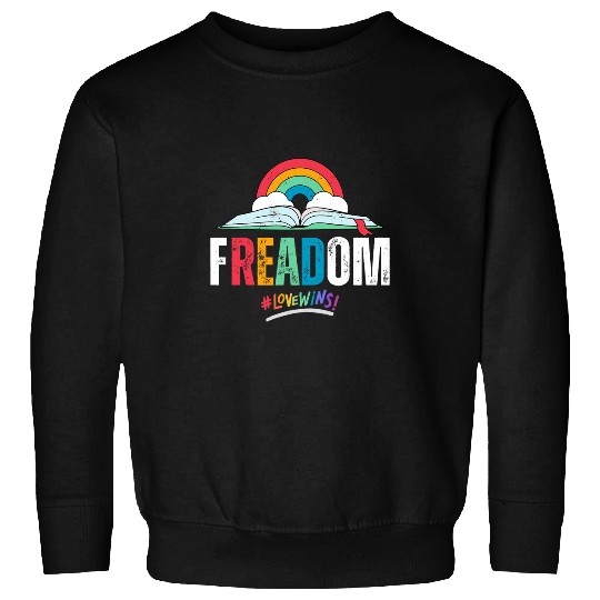 Book Fun fREADom I Read Banned Books LGBTQ Reader Pride Librarian Sweatshirts