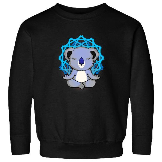 Koala Pet Zen Buddhism Meditation Koala Lover Women Yoga Sweatshirts