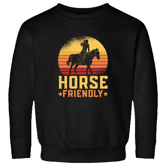 Horse Pet Friendly Pony Horeseback Riding Equestrian Animal Sweatshirts