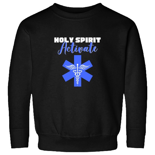 Llama Pet Holy Spirit Activate Nursing Funny Trauma Llama Sweatshirts