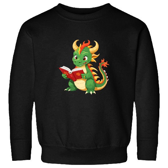 Book Fun Dragon is reading a Book Reading Chinese Dragon Sweatshirts