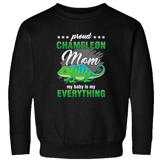 Chameleon Pet Proud Chameleon Reptile Iguana Mother Baby Animal Sweatshirts