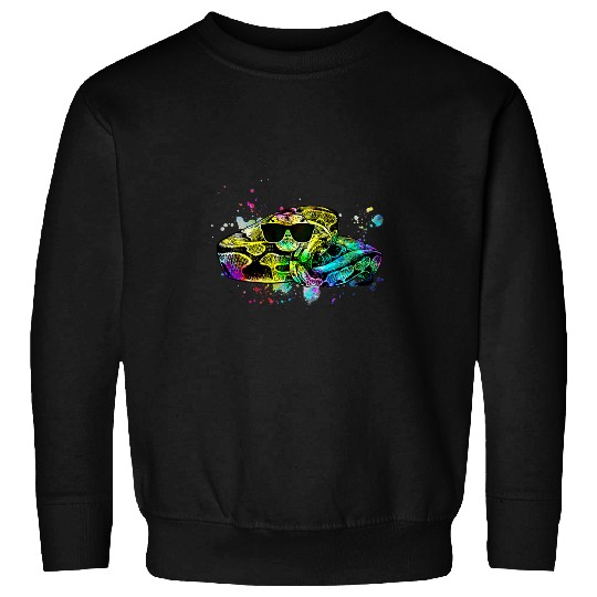 Python Pet Retro Pop Art Ball Python Reptile Herpetology Headphones Sweatshirts