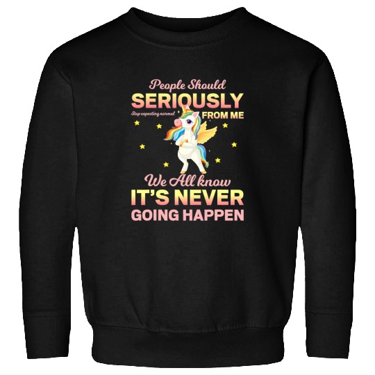 Unicorn Pet Women Funny Saying Sarcastic Novelty Letter Graphic Casual 68 Sweatshirts