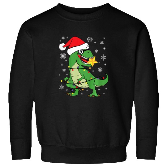 Dinosaur Pet Kids Kids Santasaurus Tree rexs Funny T rexs Christmas Dinosaur 3 Sweatshirts