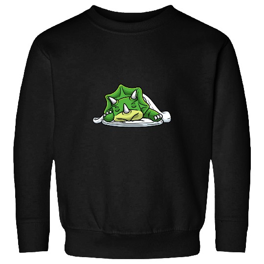 Dinosaur Pet Sleeping Triceratops Dinosaur Sleep Napping Dino Sweatshirts