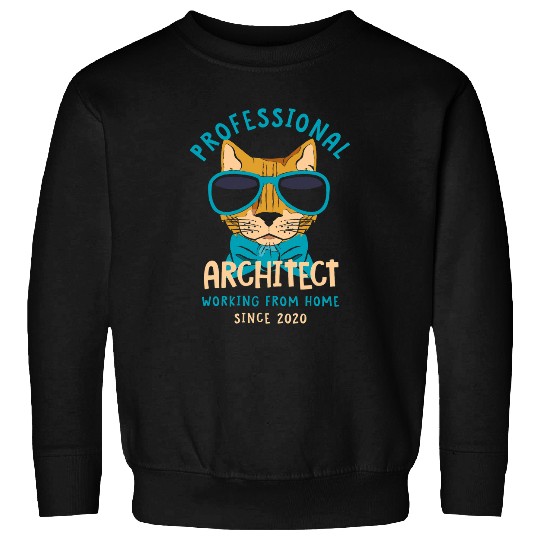 Architect Job Working From homes Architect Architecture Cat Lover Sweatshirts