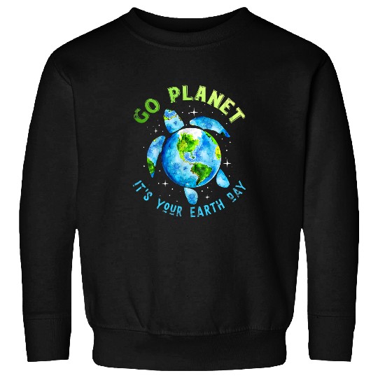Turtle Pet Earth Day Restore Earth Sea Turtle Art Save the Planet 1 Sweatshirts