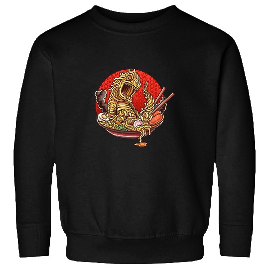 Dinosaur Pet Ramen Dinosaur for Fans of Japanese Cuisine and Culture Sweatshirts