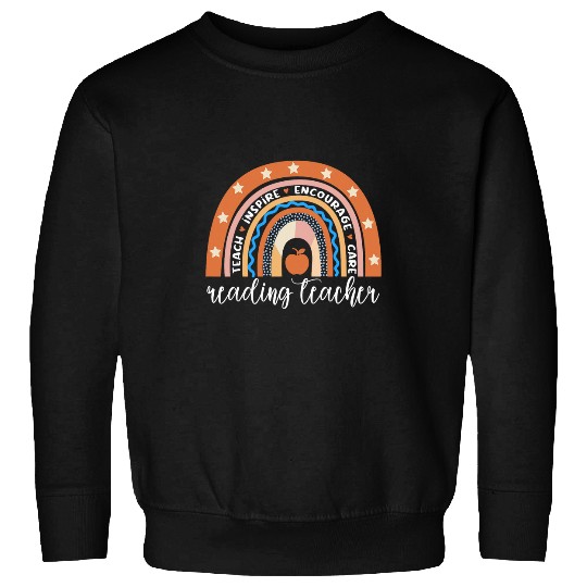 Book Fun bests Reading Teacher Rainbow Reading Coachs Sweatshirts