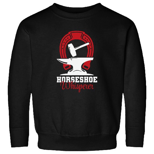 Horse Pet Farriers Horseshoe Whisperer Horse Shoeing Farriers Sweatshirts