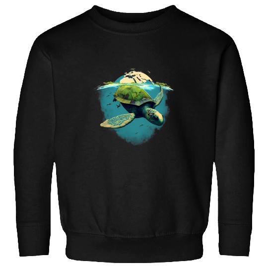 Turtle Pet Earth Day Restore Earth Sea Turtle Art Save the Planet 9 5 110 Sweatshirts
