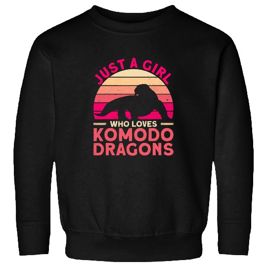 Komodo Pet Just A Girl Who Loves Komodo Dragons Komodo Dragon Lizard Sweatshirts