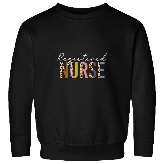 nurses Job Womens Leopard Registered nurses RN nurses Day nurses Week Sweatshirts