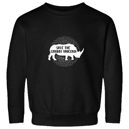 Rhino Pet Save the Chubby Unicornss Rhino Rhinoceros vintages Retro Sweatshirts