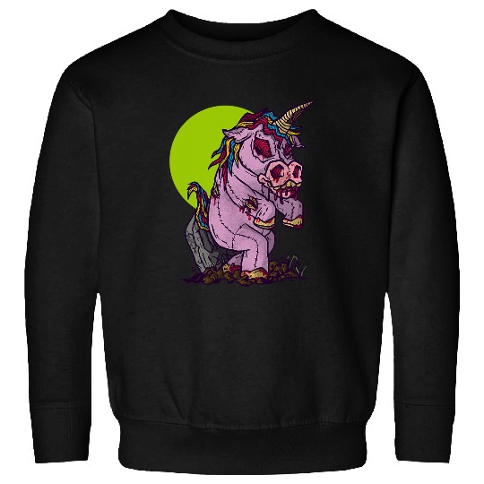 Unicorn Pet Zombie Unicorn Horror Scary Halloween Sweatshirts