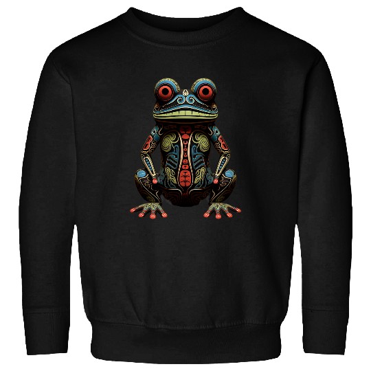 Frog Pet Haida Totem Art Native American Indigenous Tribal Sweatshirts