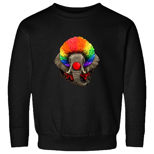 Elephant Mammal Clown Wildlife Elephant Safari Animal Circus 135 Sweatshirts